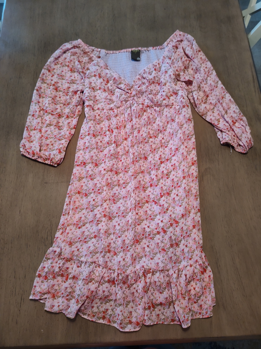 Taylor Pink Floral Kids Dress